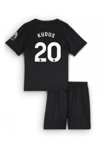 Fotbalové Dres Tottenham Hotspur Mohammed Kudus #20 Dětské Venkovní Oblečení 2025-26 Krátký Rukáv (+ trenýrky)